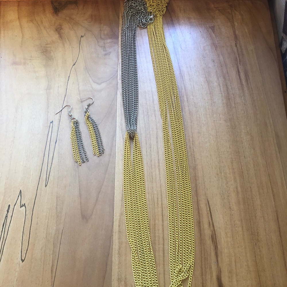Necklace and earrings